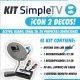 Kit SimpleTV con 2 decos