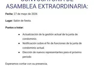 Asamblea Extraordianaria