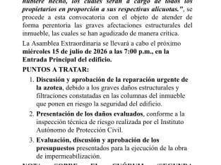 Aviso de Convocatoria