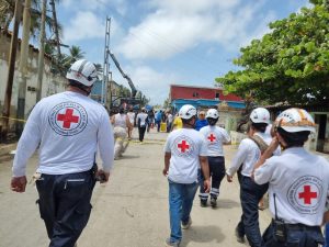 La Cruz Roja ha trabajado en la evaluación de daños y análisis de necesidades, en coordinación con los cuerpos de Bomberos y Protección Civil, en las zonas de Morón y Tucacas