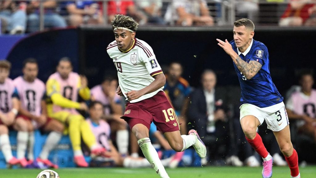 Partido de semifinales de la FIFA WC 2026, encuentro entre España y Francia, del día 14 de julio, en Dallas, Texas (EEUU)