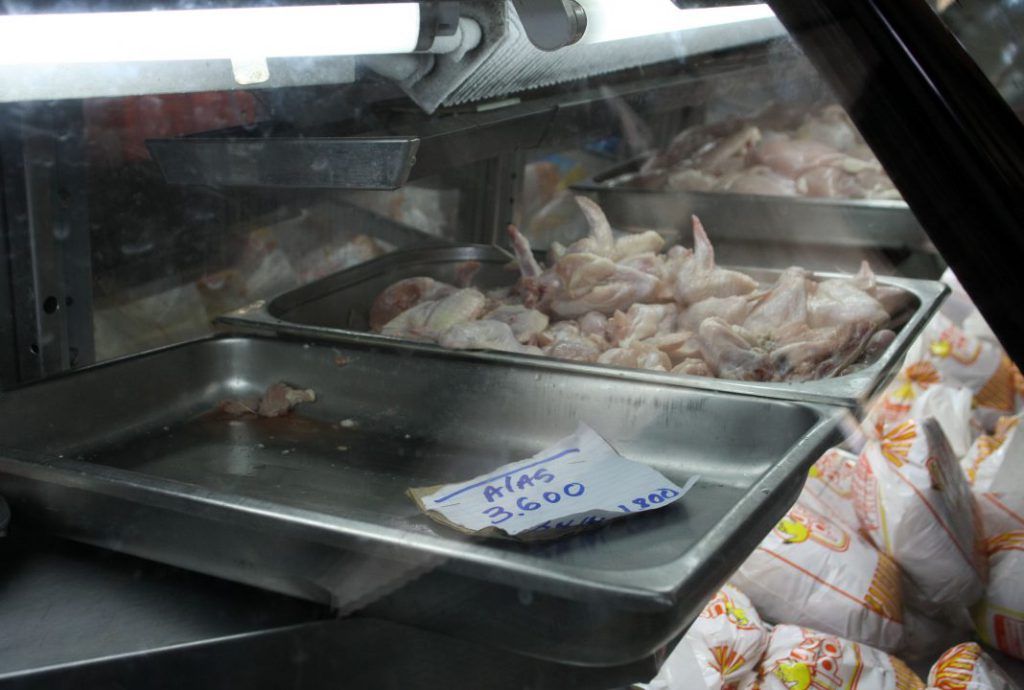 Precios del pollo en periferico la candelaria.