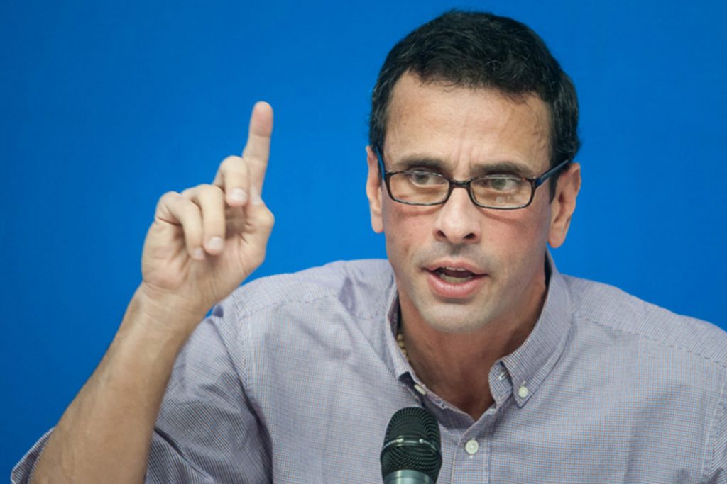 Henrique Capriles respalda acuerdo nacional para superar la crisis