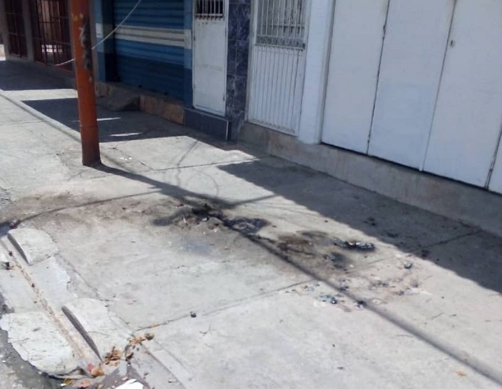 Sitio donde murió electrocutada Ceni Vizcaya, en la Isabelica