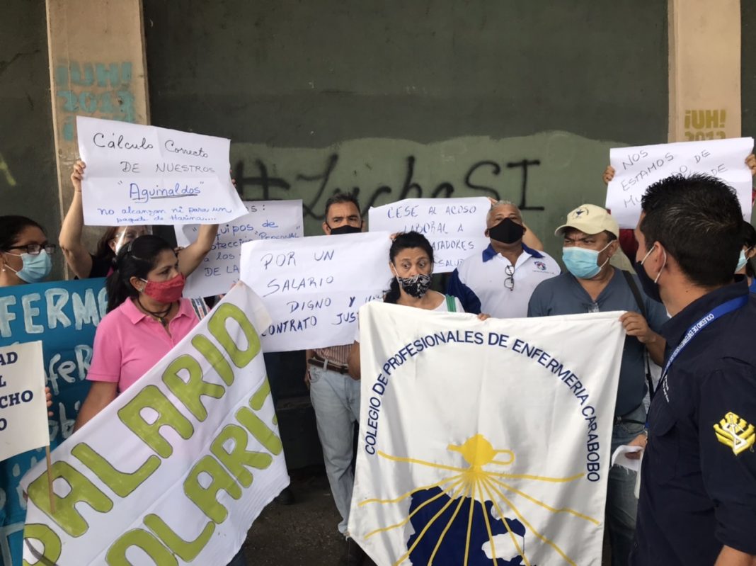 enfermeria Protesta médicos enfermeros trabajadores