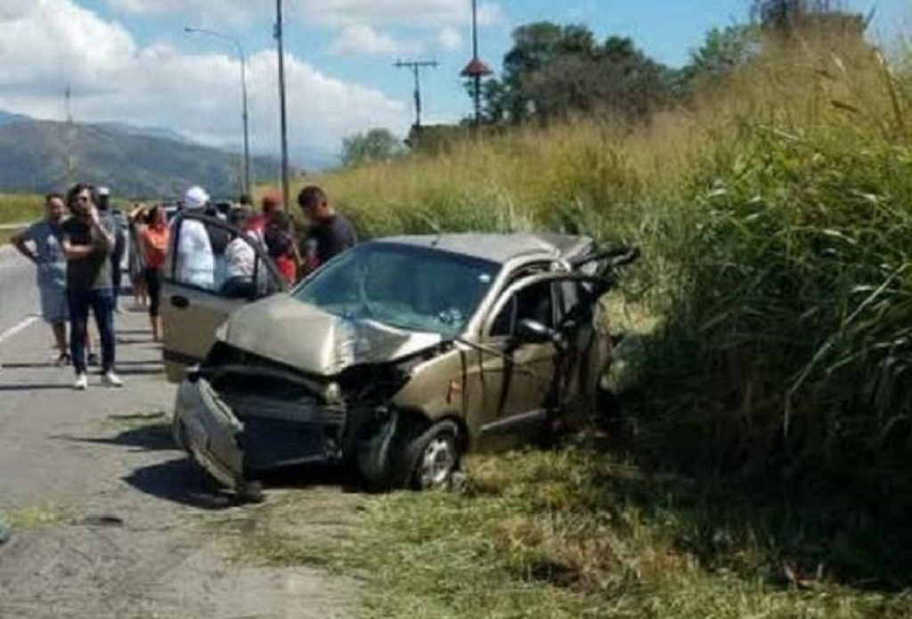 Registrado accidente vial en la variante Yagua-Bárbula este miércoles