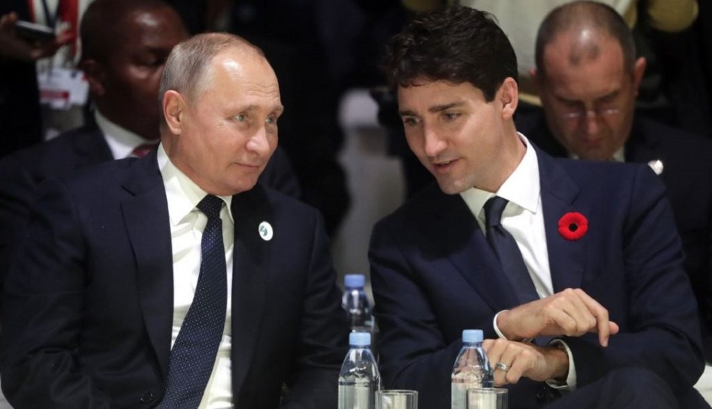 Trudeau afirma que Putin es responsable de "cosas terribles"