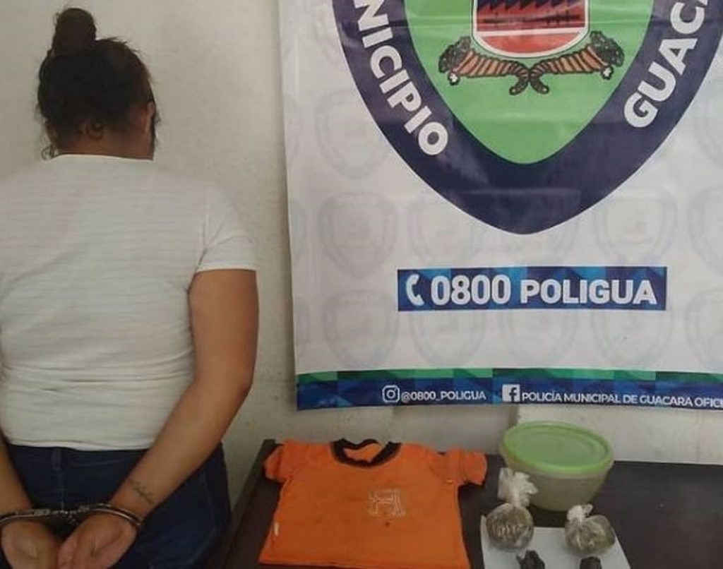Detenida mujer que pretendía ingresar drogas a calabozos de la Policía de Guacara