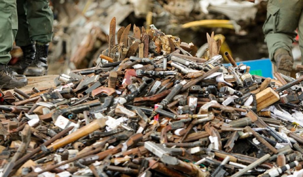 Autoridades han destruido más de 500 mil armas desde 2003