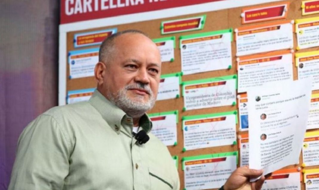 Diosdado Cabello asegura que la única negociación es que los "fascistas" se entreguen