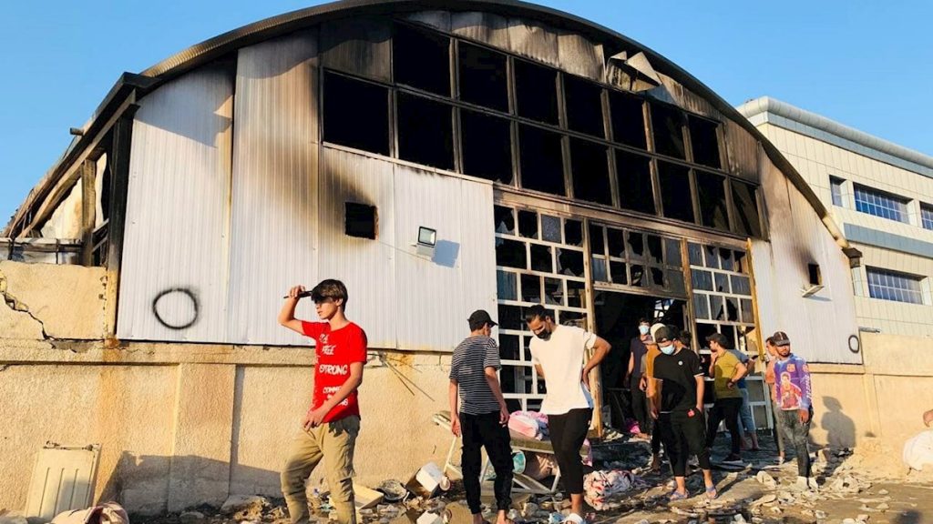 Irak incendio