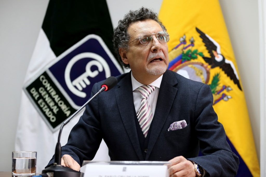 Dimite el contralor de Ecuador, preso desde abril por un caso de corrupción