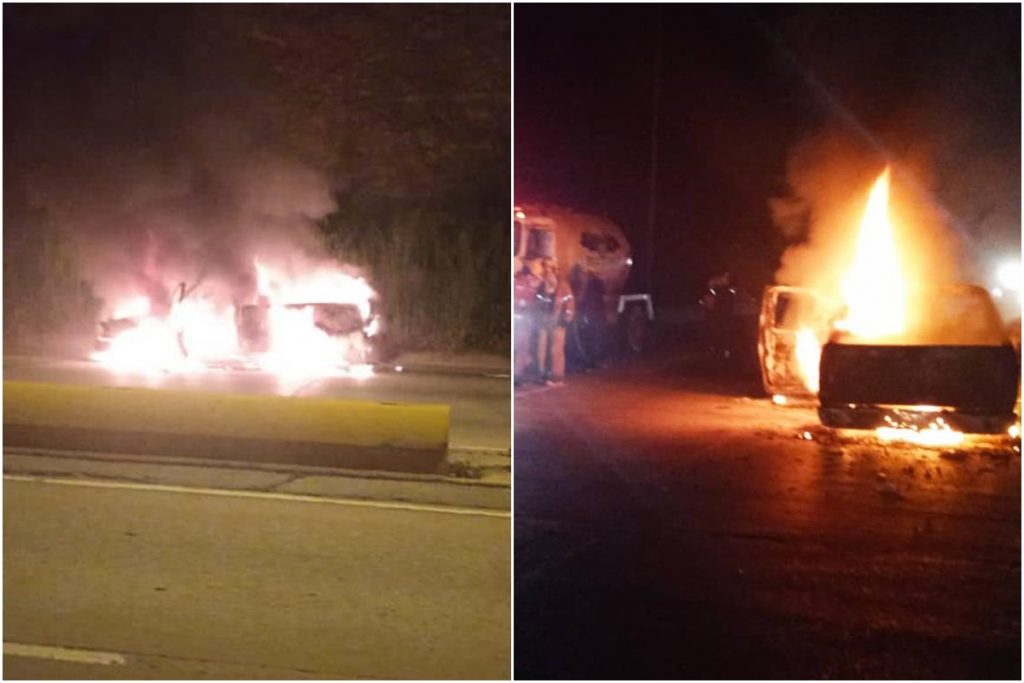 Reportados dos vehículos incendiados en distintos puntos de la ARC este miércoles