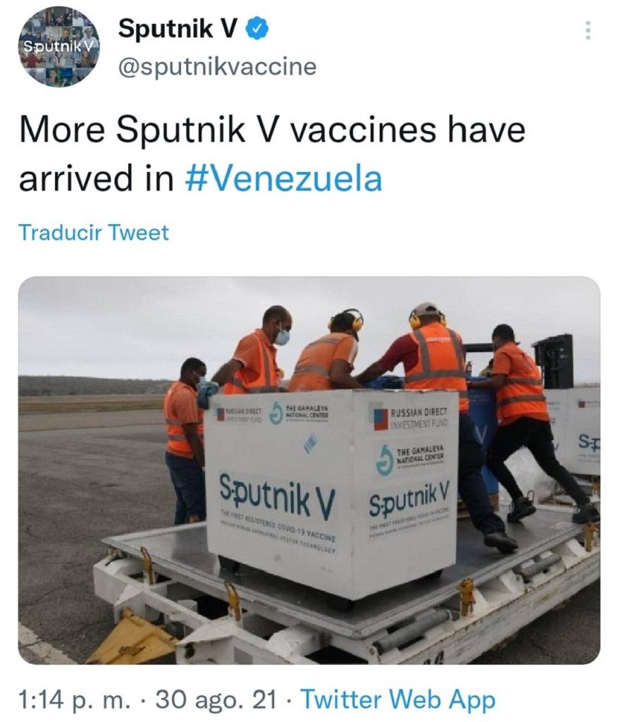 Ministerio de Salud negó llegada de más dosis de Sputnik V a Venezuela