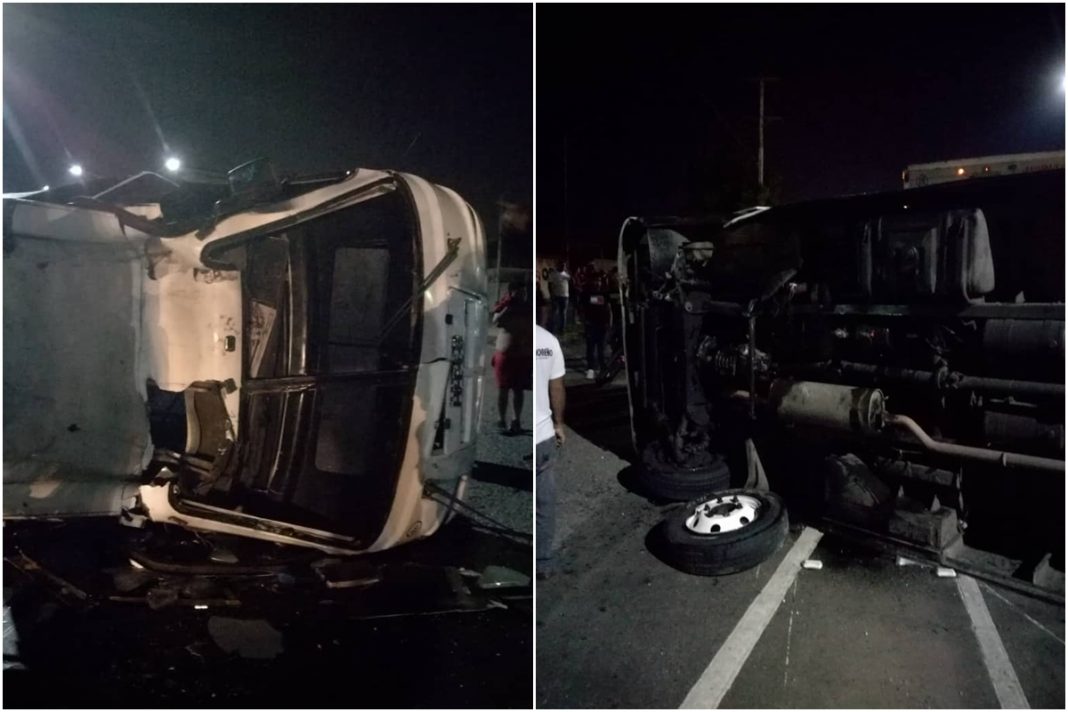 Accidente vial con dos lesionados se produjo en la pasarela de Los Chorritos