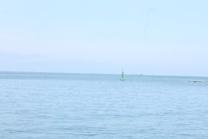 La bahía del puerto de Puerto Cabello sin barcos. Foto cortesía José López