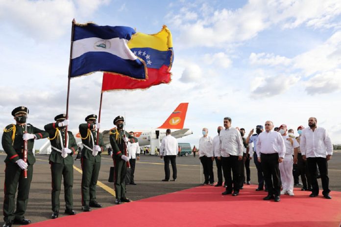 Nicolás Maduro llega a Managua para la toma de posesión de Daniel Ortega