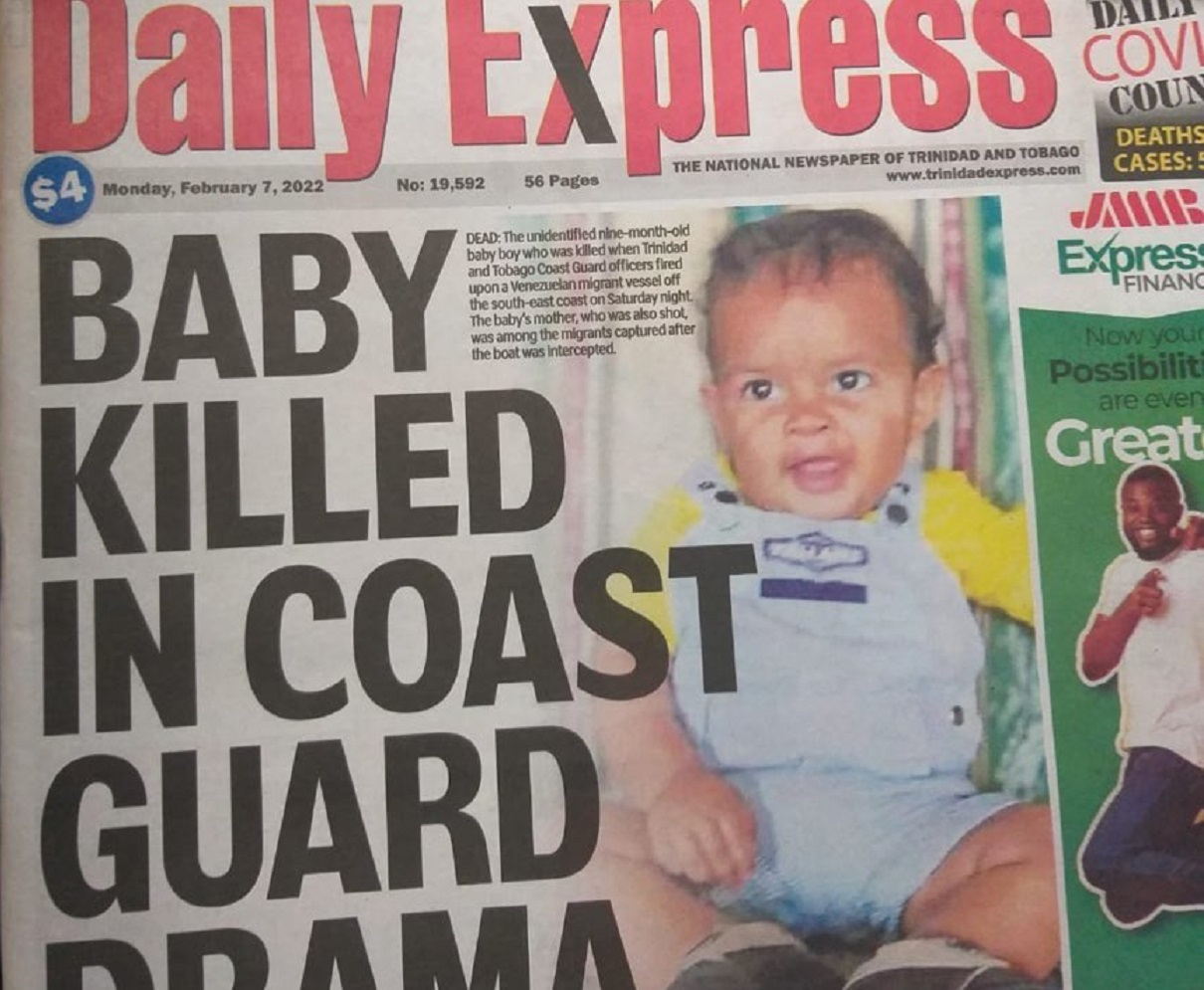 ONU expresa consternación por muerte de bebé venezolano en costas de Trinidad y Tobago