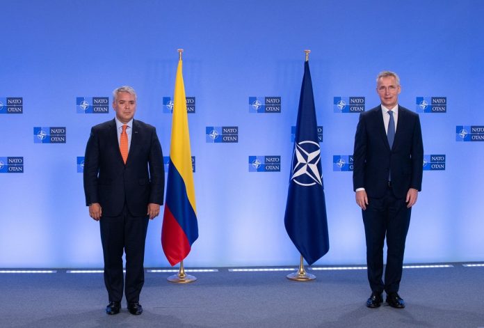 Duque y OTAN tratan apoyo ruso y chino al gobierno represivo de Venezuela
