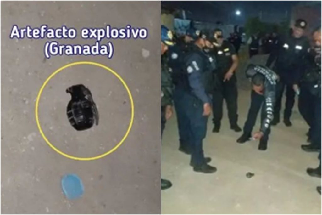 Policía de Carabobo recuperó granada arrojada por antisociales en La Isabelica