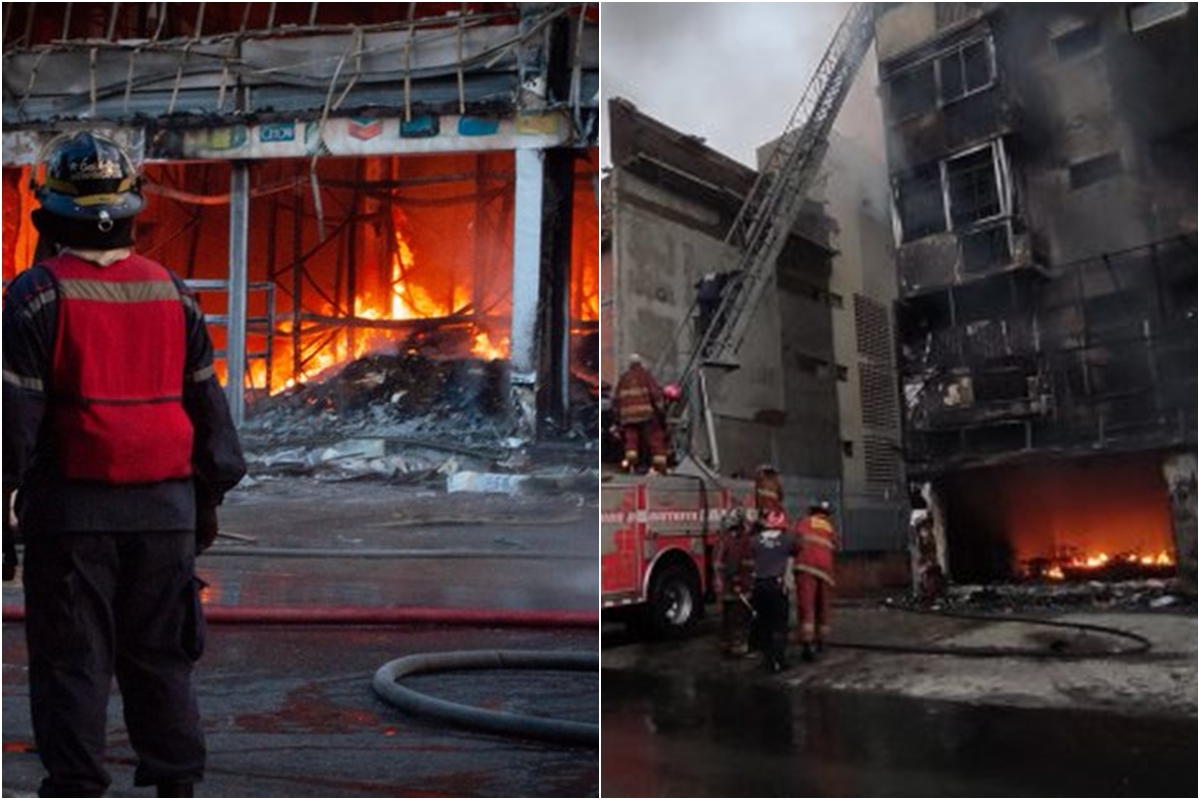 Inadecuado almacenamiento de combustible ocasionó incendio de bodegón en Caracas