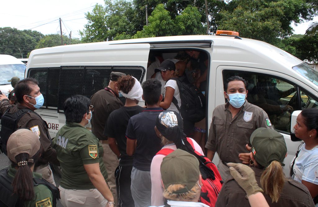 Disuelta quinta caravana migrante en sureste de México tras seis horas de recorrido