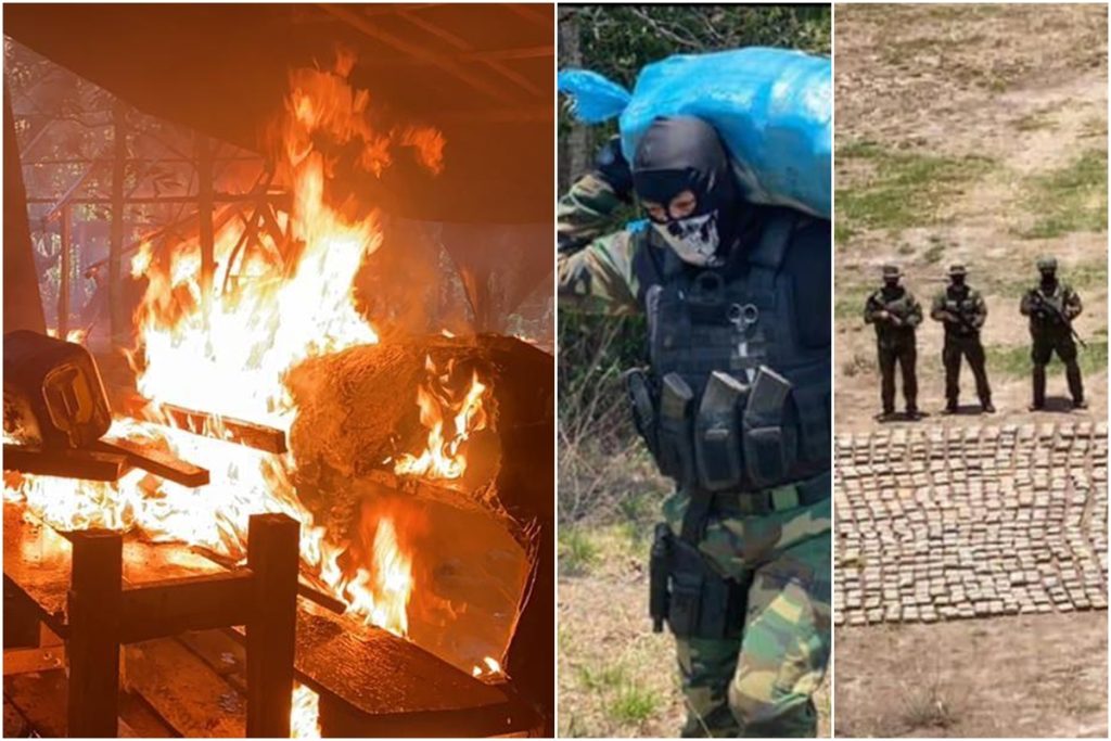 FANB halló alijo de droga en un presunto campamento de terroristas en Apure