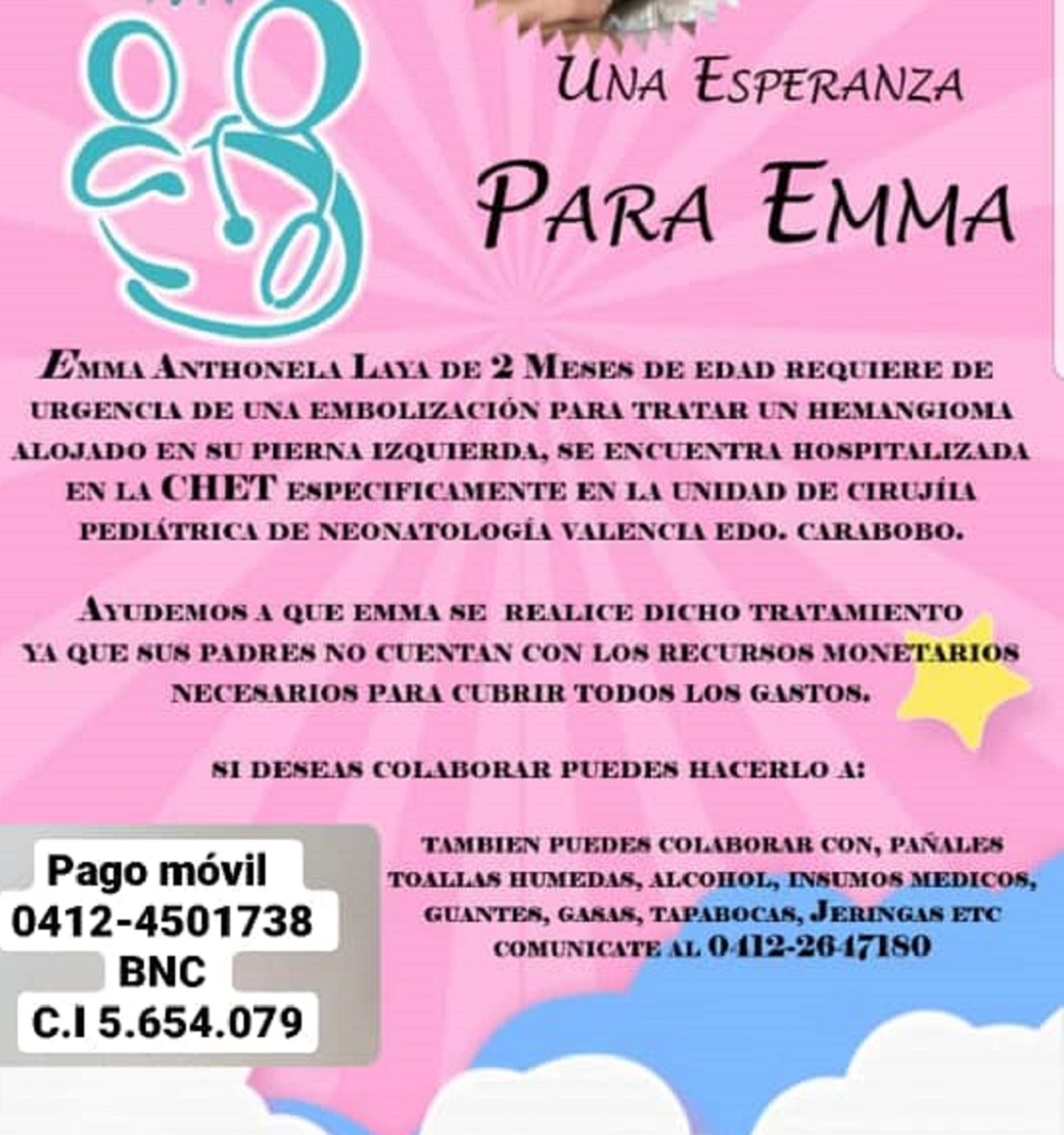 Servicio Público: Bebé de dos meses requiere de ayuda económica para cirugía urgente