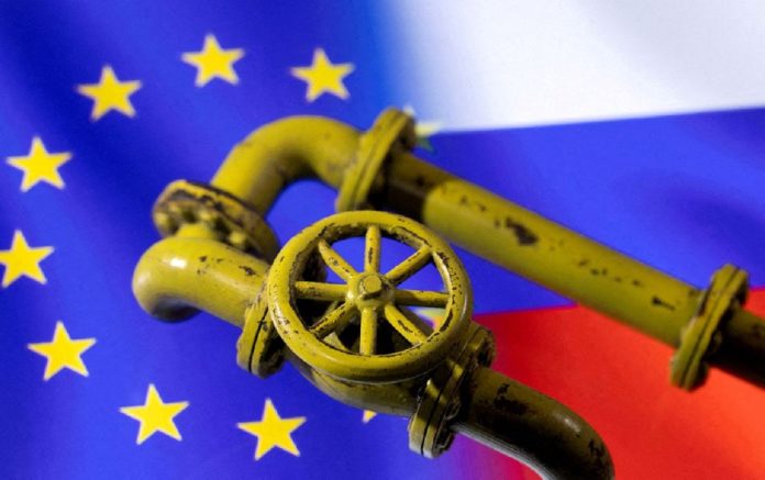 Flujos de gas ruso a Europa