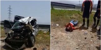 Aparatoso accidente vial deja un lesionado en la ARC a la altura de Aragua