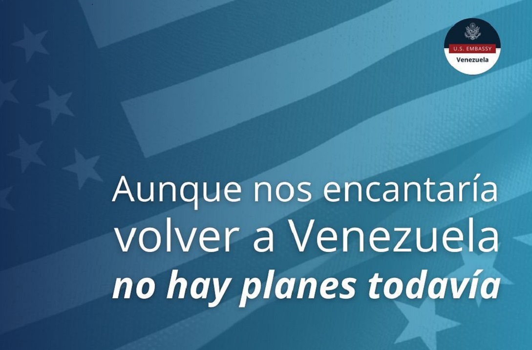 Embajada de EE.UU. para Venezuela desmintió que haya planes de volver a Caracas