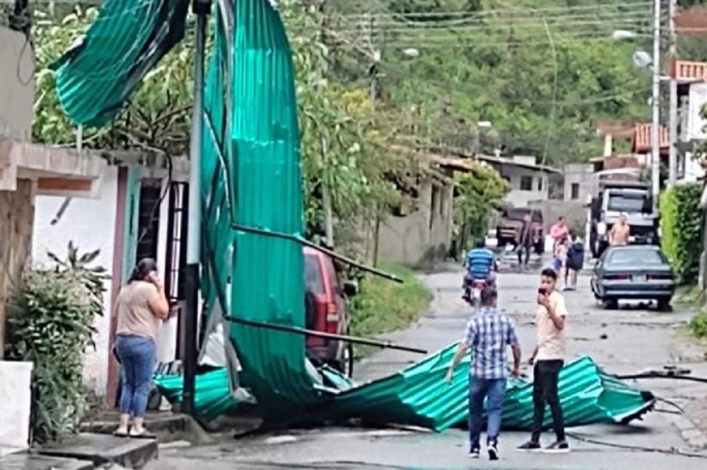 Alerta en el valle del Mocotíes por fuertes lluvias, ráfagas de vientos y granizada