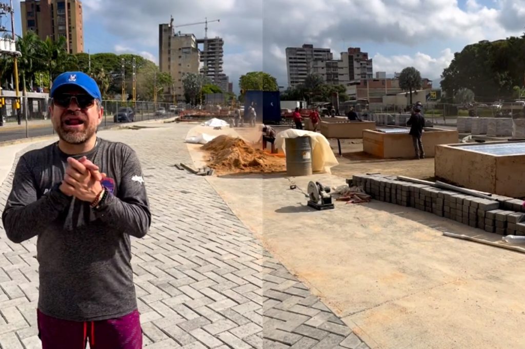 Lacava supervisó trabajos de mejoramiento vial y paisajismo en la avenida Bolívar Norte