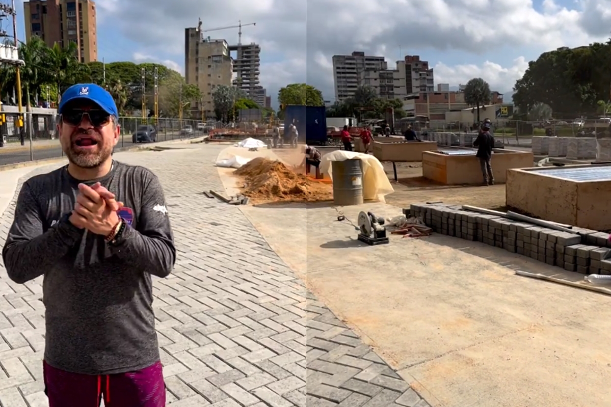 Lacava supervisó trabajos de mejoramiento vial y paisajismo en la avenida Bolívar Norte