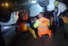 Volcamiento en la Valencia-Puerto Cabello deja tres heridos la noche de este lunes