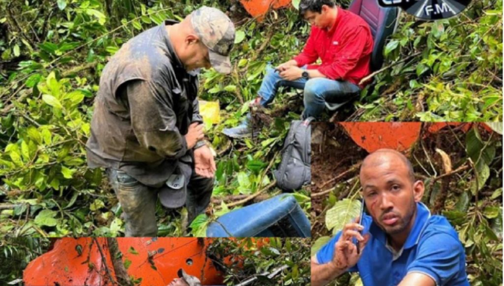 Cae helicóptero en montaña de Panamá