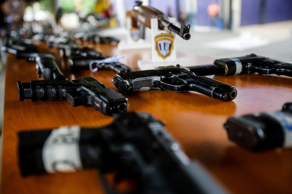 Cicpc ha incautado más de mil 600 armas de fuego este año
