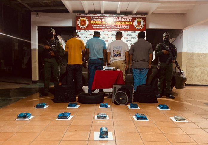 FANB detuvo a siete personas con drogas en Bolívar y Táchira