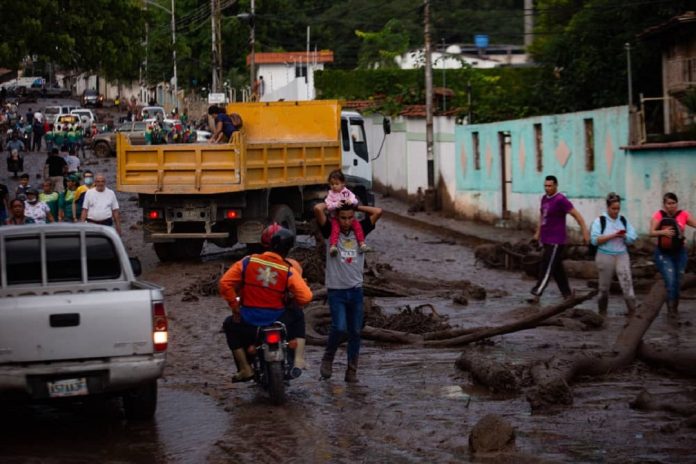Palmarito, al norte de El Castaño, la zona más afectada por las lluvias en Maracay