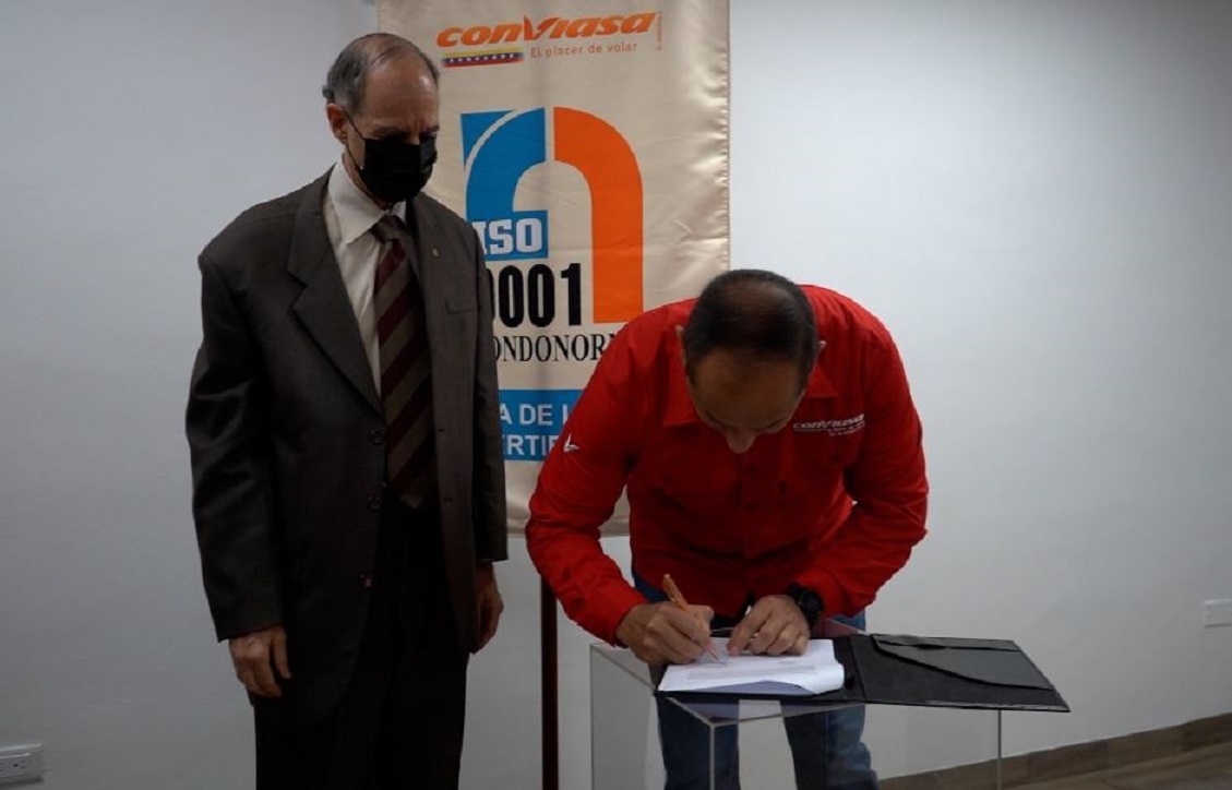 Conviasa recibió certificado ISO 9001 en mantenimiento de aeronaves