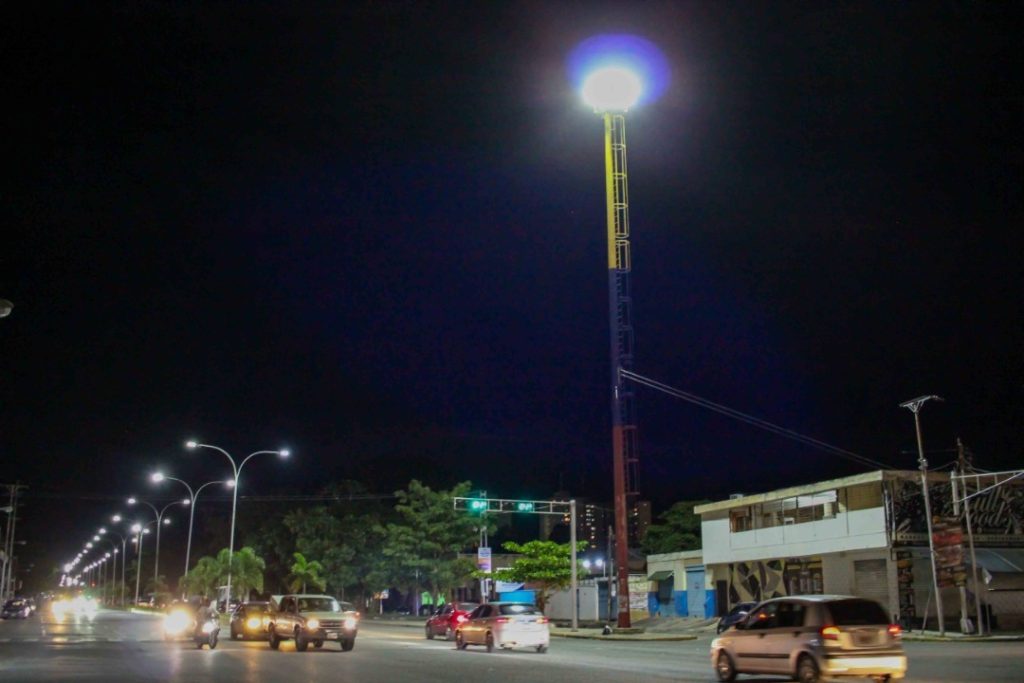 Alcaldía de Naguanagua ha reactivado 33 torres de iluminación durante 2022