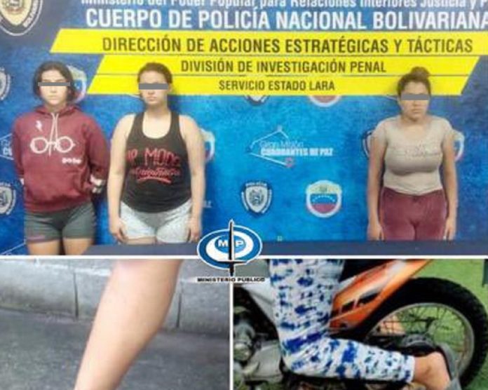 Arrestadas tres presuntas integrantes de red de prostitución infantil y maltrato animal en Lara