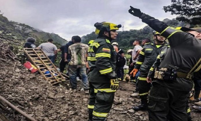 Deslizamiento de tierra en Colombia
