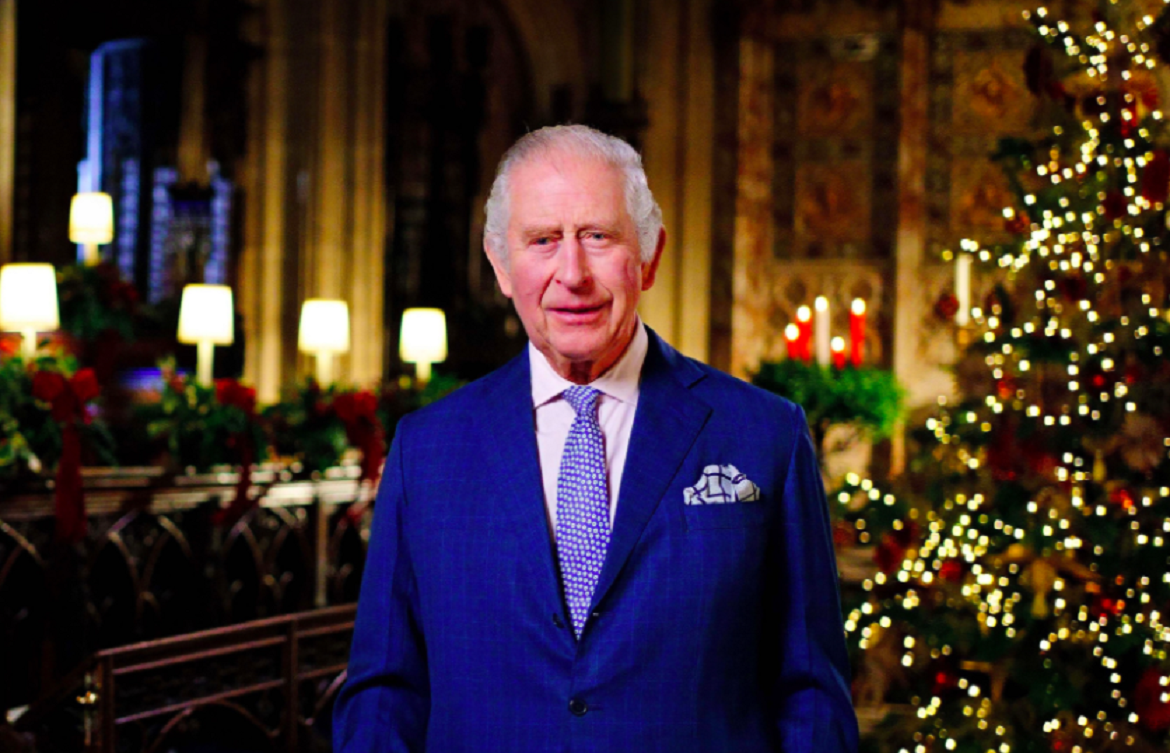 Carlos III grabó el mensaje de Navidad en el castillo de Windsor