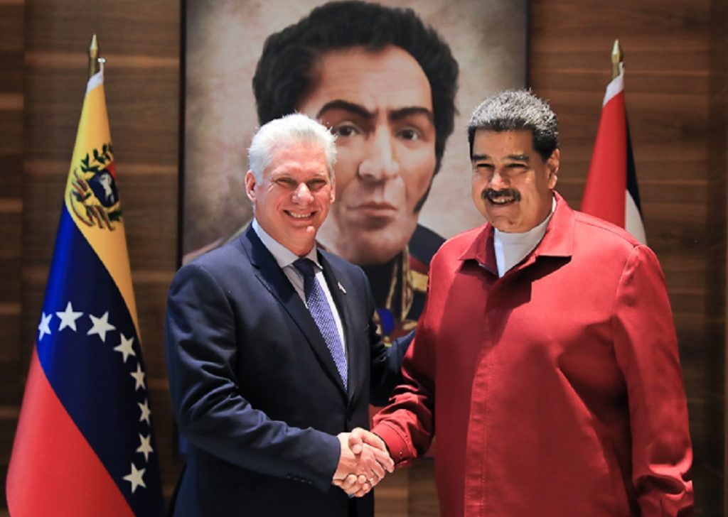 Presidente de Cuba visita a Maduro para encuentro de trabajo