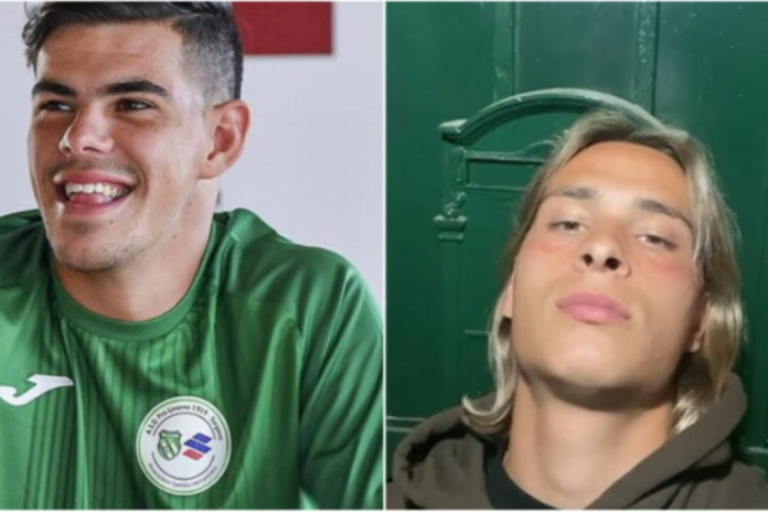 Los futbolistas Mattia Lucarelli y Federico Apolloni