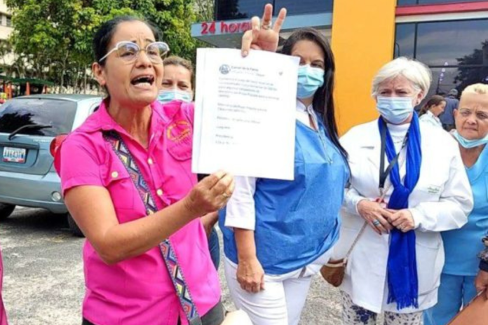 Manifestación del personal de salud y trabajadores públicos en Táchira