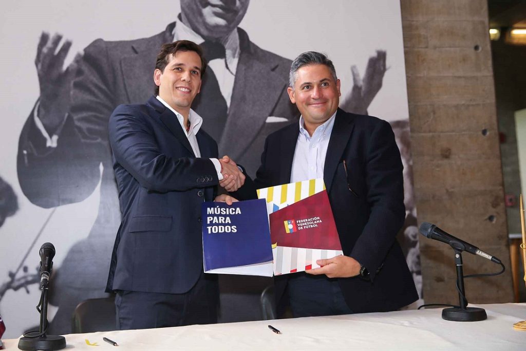 FVF y Sistema Nacional de Orquestas acuerdan potenciar educación deportiva y musical