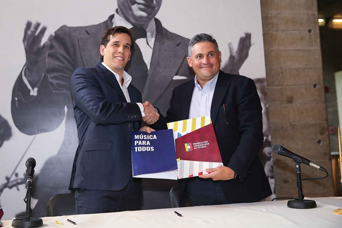 FVF y Sistema Nacional de Orquestas acuerdan potenciar educación deportiva y musical