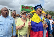 Protesta de profesores guayaneses